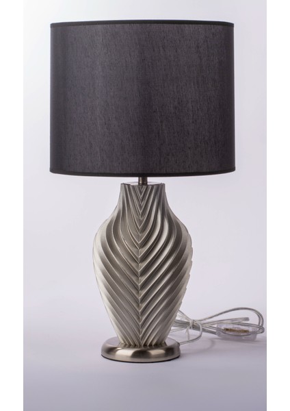 Gümüş Boyalı Abajur MT-D102-S fırsatları