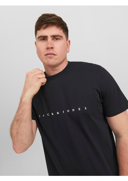 Jjestar Jj Tee Ss Noos Pls Erkek Siyah Büyük Beden Tshirt 12243625-02 fiyatları