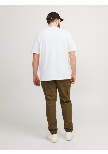 Jjepaulos Tee Ss Crew Neck Noos Pls Erkek Beyaz Büyük Beden Tshirt 12253778-01 fiyatları