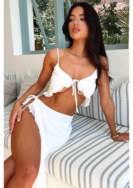 Zıshan Sandy Kumaş Etek Crop Ikili Takım Yazlık Pareo Şık - ANG-005 indirimleri