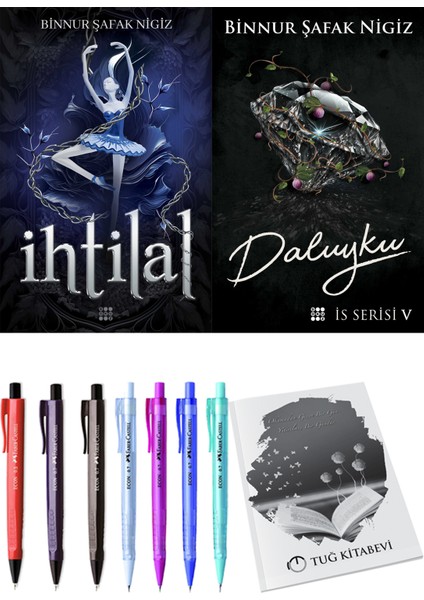 Is Serisi 5 Daluyku Binnur Şafak Nigiz ve Dokuz Yayınları Ihtilal 1 Zelzele Binnur Şafak Nigiz 2li Set