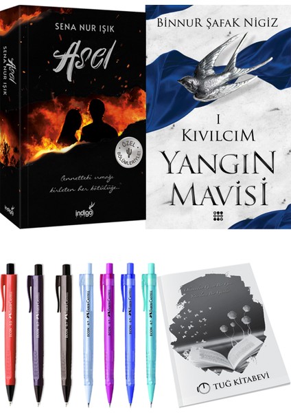 Yangın Mavisi 1 Kıvılcım Binnur Şafak Nigiz ve Asel Sena Nur Işık 2li Set
