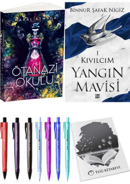 Yangın Mavisi 1 Kıvılcım Binnur Şafak Nigiz ve Ephesus Yayınları Ötanazi Okulu 2 Maral Atmaca 2li Set