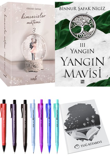 Yangın Mavisi 3 Yangın Binnur Şafak Nigiz ve Kimsesizler Matemi 3 Emine Tavuz 2li Set