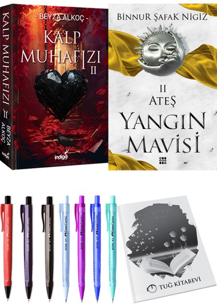 Yangın Mavisi 2 Ateş Binnur Şafak Nigiz ve Kalp Muhafızı 2 Beyza Alkoç 2li Set