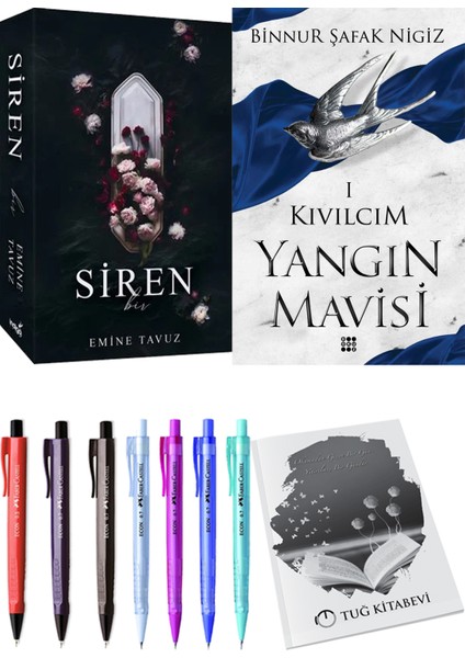 Yangın Mavisi 1 Kıvılcım Binnur Şafak Nigiz ve Siren Bir Emine Tavuz 2li Set