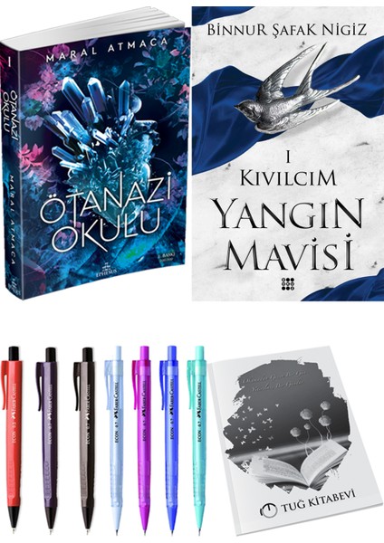 Yangın Mavisi 1 Kıvılcım Binnur Şafak Nigiz ve Ephesus Yayınları Ötanazi Okulu 1 Maral Atmaca 2li Set