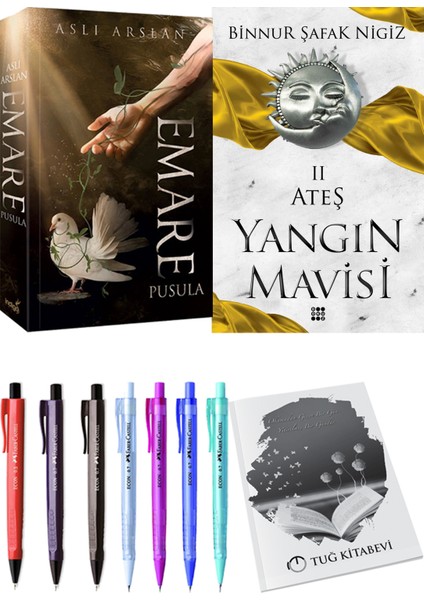 Yangın Mavisi 2 Ateş Binnur Şafak Nigiz ve Emare Pusula Aslı Arslan 2li Set