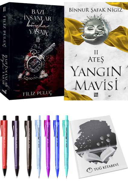 Yangın Mavisi 2 Ateş Binnur Şafak Nigiz ve Bazı Insanlar Böyle Yaşar 2 Filiz Puluç 2li Set