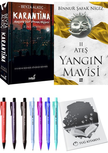 Yangın Mavisi 2 Ateş Binnur Şafak Nigiz ve Karantina 2 Beyza Alkoç 2li Set