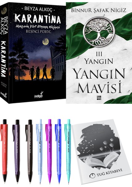 Yangın Mavisi 3 Yangın Binnur Şafak Nigiz ve Karantina 5 Beyza Alkoç 2li Set