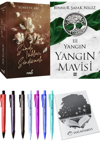 Yangın Mavisi 3 Yangın Binnur Şafak Nigiz ve Şimdi Işıkları Söndürmeli Sümeyye Koç 2li Set