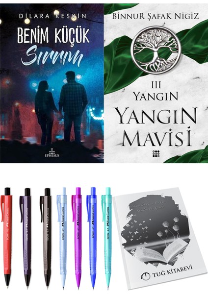 Yangın Mavisi 3 Yangın Binnur Şafak Nigiz ve Ephesus Yayınları Benim Küçük Sırrım 1 Dilara Keskin 2li Set