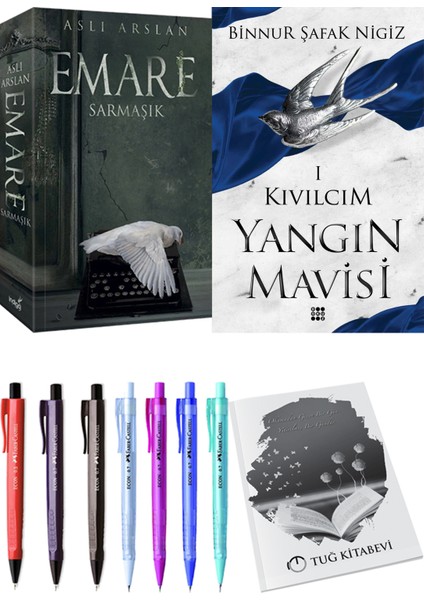 Yangın Mavisi 1 Kıvılcım Binnur Şafak Nigiz ve Emare Sarmaşık Aslı Arslan 2li Set