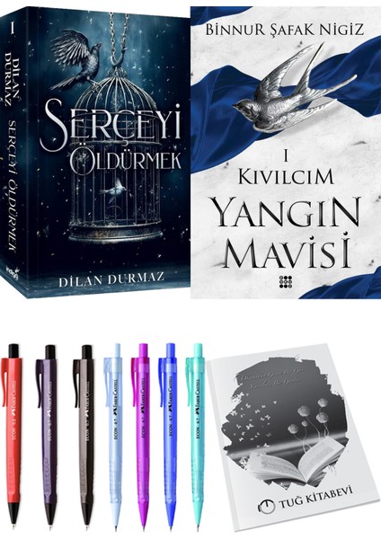 Yangın Mavisi 1 Kıvılcım Binnur Şafak Nigiz ve Serçeyi Öldürmek Dilan Durmaz 2li Set