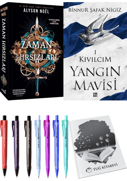 Yangın Mavisi 1 Kıvılcım Binnur Şafak Nigiz ve Zaman Hırsızları Alyson Noel 2li Set