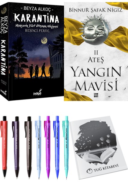 Yangın Mavisi 2 Ateş Binnur Şafak Nigiz ve Karantina 5 Beyza Alkoç 2li Set