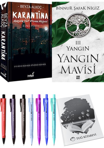 Yangın Mavisi 3 Yangın Binnur Şafak Nigiz ve Karantina 2 Beyza Alkoç 2li Set