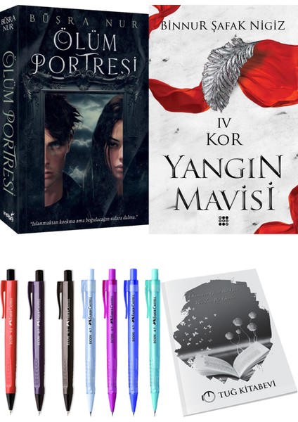Yangın Mavisi 4 Kor Binnur Şafak Nigiz ve Ölüm Portresi Büşra Nur 2li Set