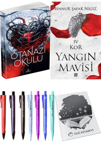 Yangın Mavisi 4 Kor Binnur Şafak Nigiz ve Ephesus Yayınları Ötanazi Okulu 4 Maral Atmaca 2li Set