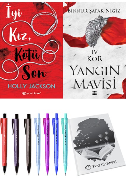 Yangın Mavisi 4 Kor Binnur Şafak Nigiz ve Epsilon Yayınevi Iyi Kız Kötü Son Holly Jackson 2li Set