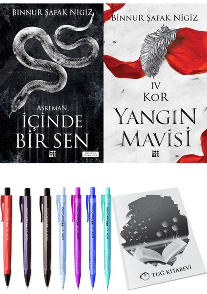 Yangın Mavisi 4 Kor Binnur Şafak Nigiz ve Dokuz Yayınları Içinde Bir Sen 2 Asreman Binnur Şafak Nigiz