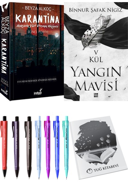 Yangın Mavisi 5 Kül Binnur Şafak Nigiz ve Karantina 2 Beyza Alkoç 2li Set