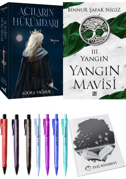 Yangın Mavisi 3 Yangın Binnur Şafak Nigiz ve Acıların Hükümdarı Adora Yağmur 2li Set