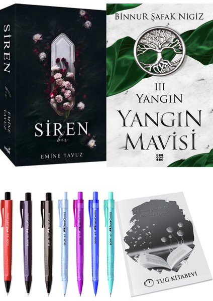 Yangın Mavisi 3 Yangın Binnur Şafak Nigiz ve Siren Bir Emine Tavuz 2li Set