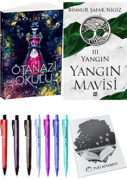 Yangın Mavisi 3 Yangın Binnur Şafak Nigiz ve Ephesus Yayınları Ötanazi Okulu 2 Maral Atmaca 2li Set