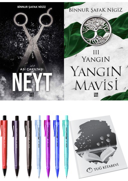 Yangın Mavisi 3 Yangın Binnur Şafak Nigiz ve Dokuz Yayınları Asi Çakıltaşı 3 Neyt Binnur Şafak Nigiz 2li Set