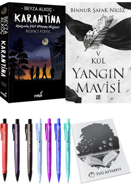 Yangın Mavisi 5 Kül Binnur Şafak Nigiz ve Karantina 5 Beyza Alkoç 2li Set