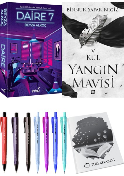 Yangın Mavisi 5 Kül Binnur Şafak Nigiz ve Daire 7 Beyza Alkoç 2li Set
