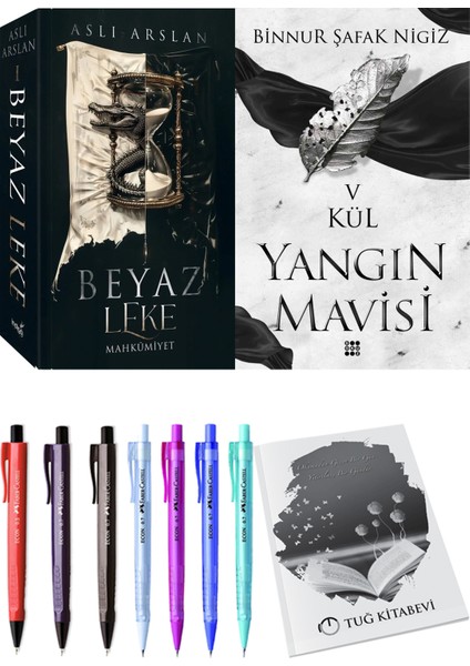 Yangın Mavisi 5 Kül Binnur Şafak Nigiz ve Beyaz Leke Mahkumiyet Aslı Arslan 2li Set