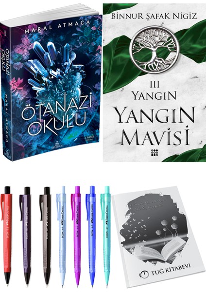 Yangın Mavisi 3 Yangın Binnur Şafak Nigiz ve Ephesus Yayınları Ötanazi Okulu 1 Maral Atmaca 2li Set