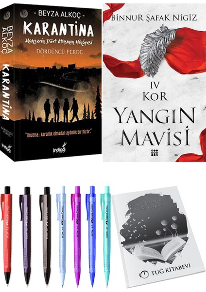 Yangın Mavisi 4 Kor Binnur Şafak Nigiz ve Karantina 4 Beyza Alkoç 2li Set
