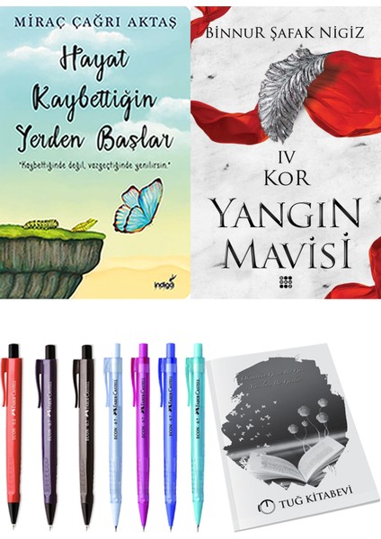 Yangın Mavisi 4 Kor Binnur Şafak Nigiz ve Hayat Kaybettiğin Yerden Başlar Miraç Çağrı Aktaş 2li Set