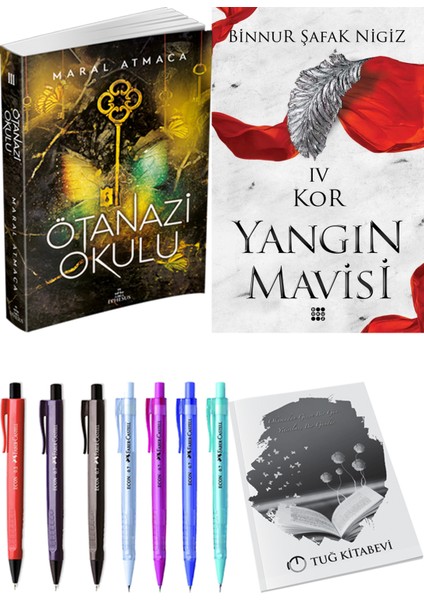 Yangın Mavisi 4 Kor Binnur Şafak Nigiz ve Ephesus Yayınları Ötanazi Okulu 3 Maral Atmaca 2li Set