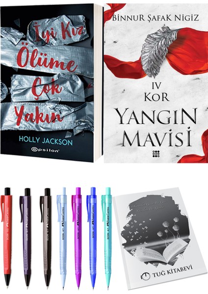 Yangın Mavisi 4 Kor Binnur Şafak Nigiz ve Epsilon Yayınevi Iyi Kız Ölüme Çok Yakın Holly Jackson 2li Set