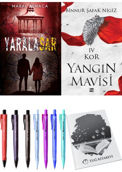 Yangın Mavisi 4 Kor Binnur Şafak Nigiz ve Ephesus Yayınları Yaralasar 4 Maral Atmaca 2li Set