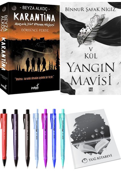 Yangın Mavisi 5 Kül Binnur Şafak Nigiz ve Karantina 4 Beyza Alkoç 2li Set