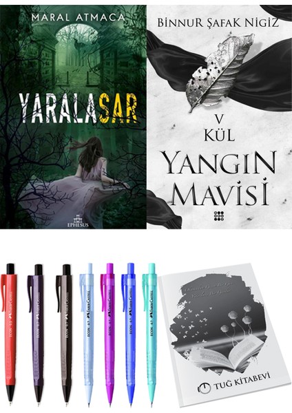 Yangın Mavisi 5 Kül Binnur Şafak Nigiz ve Ephesus Yayınları Yaralasar 2 Maral Atmaca 2li Set