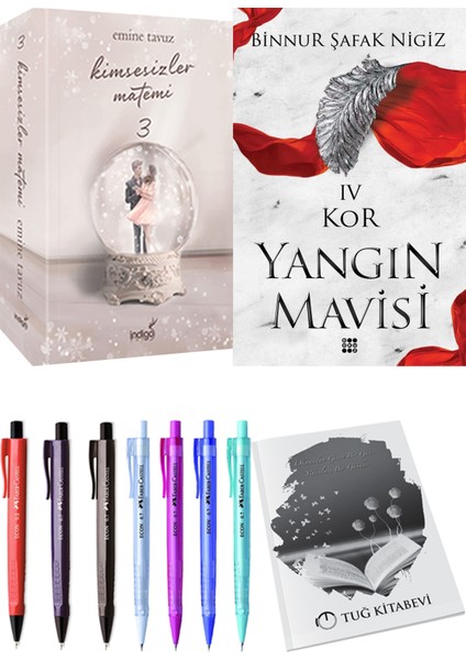 Yangın Mavisi 4 Kor Binnur Şafak Nigiz ve Kimsesizler Matemi 3 Emine Tavuz 2li Set