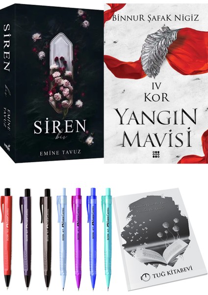 Yangın Mavisi 4 Kor Binnur Şafak Nigiz ve Siren Bir Emine Tavuz 2li Set