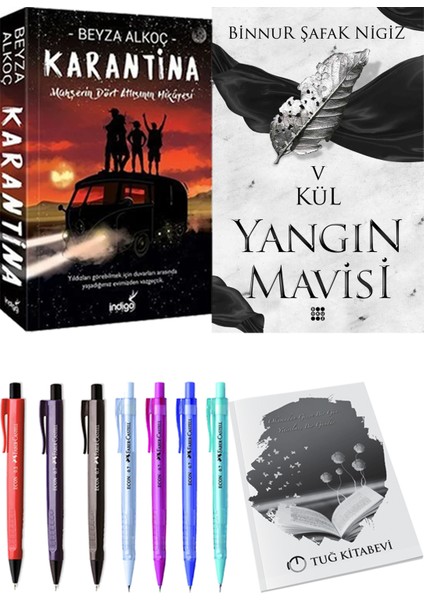 Yangın Mavisi 5 Kül Binnur Şafak Nigiz ve Karantina 1 Beyza Alkoç 2li Set