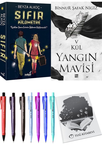 Yangın Mavisi 5 Kül Binnur Şafak Nigiz ve Sıfır Kilometre Beyza Alkoç 2li Set