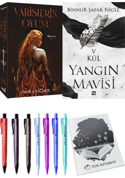 Yangın Mavisi 5 Kül Binnur Şafak Nigiz ve Varislerin Oyunu Adora Yağmur 2li Set