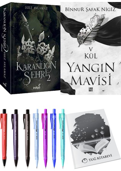 Yangın Mavisi 5 Kül Binnur Şafak Nigiz ve Karanlığın Şehri 2 Şule Avlamaz 2li Set