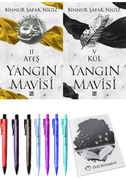Yangın Mavisi 5 Kül Binnur Şafak Nigiz ve Dokuz Yayınları Yangın Mavisi 2 Ateş Binnur Şafak Nigiz