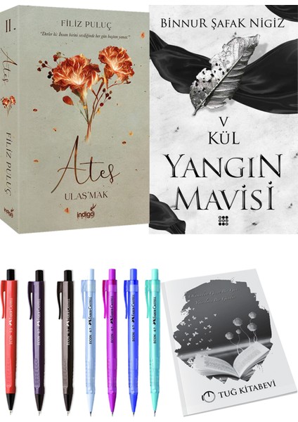 Yangın Mavisi 5 Kül Binnur Şafak Nigiz ve Ateş Ulaşmak 2 Filiz Puluç 2li Set